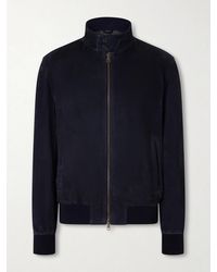 Boglioli - Suede Bomber Jacket - Lyst