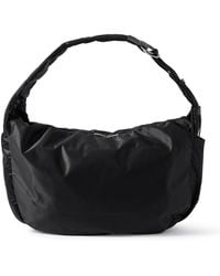 master-piece - Ark Leather-Trimmed Nylon Shoulder Bag - Lyst