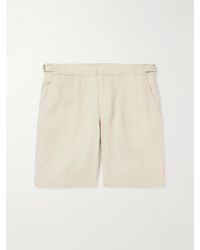 Orlebar Brown - Norwich Straight-Leg Linen Shorts - Lyst