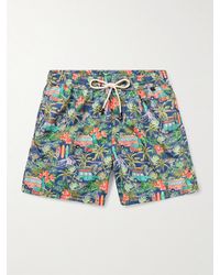 Rubinacci - Surfer Straight-leg Mid-length Printed Swim Shorts - Lyst