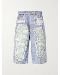 Acne Studios - Judda Rose Printed Cotton Shorts - Lyst