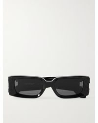 Off-White c/o Virgil Abloh - Roma Logo-embellished Rectangular-frame Acetate Sunglasses - Lyst