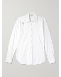 McQueen - Slim-Fit Harness-Detailed Stretch-Cotton Shirt - Lyst