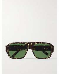 Givenchy - Sonnenbrille mit D-Rahmen aus Azetat in Schildpattoptik und goldfarbenen Details - Lyst