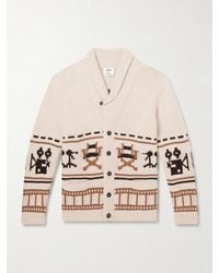 N.Peal Cashmere - Hollywood Authentic Intarsia Organic Cashmere Cardigan - Lyst