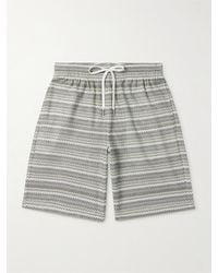 Missoni - Straight-leg Striped Crochet-knit Drawstring Shorts - Lyst