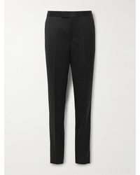 Favourbrook - Hampton Slim-Fit Grosgrain-Trimmed Wool-Twill Tuxedo Trousers - Lyst