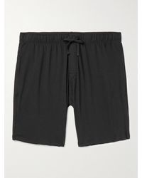 Schiesser Cotton And Modal-blend Jersey Pyjama Shorts - Black