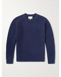 Folk - Direction Ribbed Wool-Blend Sweater - Lyst