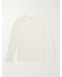 Hartford - Waffle-Knit Cotton T-Shirt - Lyst