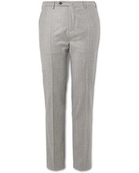 Incotex - Venezia 1951 Slim-Fit Pleated Checked Wool Trousers - Lyst