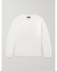 Beams Plus - Slim-Fit Waffle-Knit Cotton T-Shirt - Lyst
