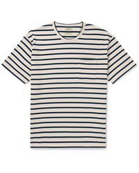 De Bonne Facture - Oversized Striped Cotton-jersey T-shirt - Lyst