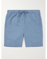 Frescobol Carioca - Felipe Straight-leg Cotton And Linen-blend Drawstring Shorts - Lyst