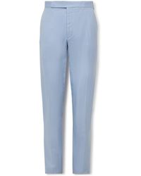 Ralph Lauren - Gregory Straight-leg Silk And Linen-blend Suit Trousers - Lyst