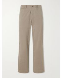 Drake's - Wide-Leg Cotton-Twill Chinos - Lyst