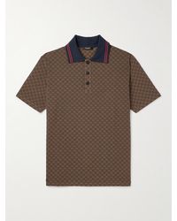 Balmain - Polohemd aus Stretch-Baumwolle mit Logomuster - Lyst