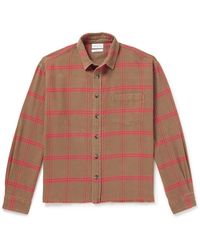 John Elliott - Hemi Checked Cotton-flannel Shirt - Lyst