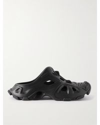 Balenciaga - Hd Cutout Rubber Mules - Lyst