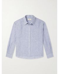 CHERRY LA - Striped Linen Western Shirt - Lyst