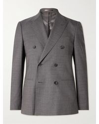MR P. - Slim-Fit Double-Breasted Wool Suit Jacket - Lyst