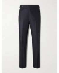 J. Mueser - Waverly Straight-leg Virgin Wool Suit Trousers - Lyst