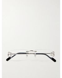 Cartier - Rimless Rectangular-Frame-Tone Optical Glasses - Lyst
