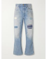 RRL - Straight-Leg Distressed Jeans - Lyst