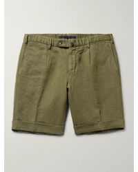 Incotex - Slim-fit Linen And Cotton-blend Shorts - Lyst