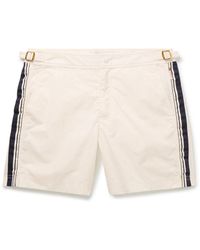 Orlebar Brown - Bulldog Straight-Leg Mid-Length Printed Recycled Swim Shorts - Lyst