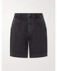 Corridor NYC - Spring Wide-Leg Stretch-Cotton Denim Shorts - Lyst