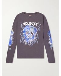 Kapital - Printed Cotton-Jersey T-Shirt - Lyst