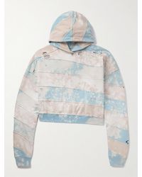 Liberal Youth Ministry - Oversized Bleached Distressed Cotton-Jersey And Terry Hoodie - Lyst
