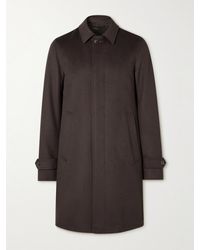 Herno - Brushed Wool And Cashmere-blend Car Coat - Lyst