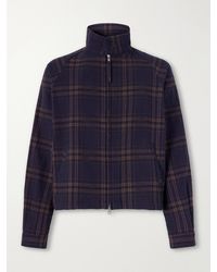 Kardo - Stanley Embroidered Checked Cotton Bomber Jacket - Lyst