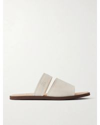 Brunello Cucinelli - Suede Sandals - Lyst