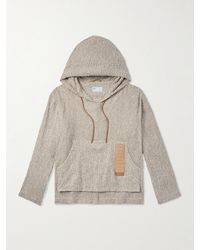4SDESIGNS - Jerga Leather-Trimmed Tweed Hoodie - Lyst