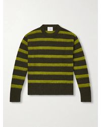 The Elder Statesman - Ridgeline Striped Cashmere-Blend Sweater - Lyst