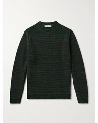 Inis Meáin - Striped Merino Wool And Cashmere-blend Sweater - Lyst
