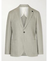 Lardini - Linen Blazer - Lyst