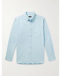 Tom Ford - Camicia in cotone Oxford con collo button-down - Lyst
