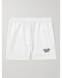 GALLERY DEPT. - Zuma Straight-leg Logo-embroidered Cotton-poplin Shorts - Lyst