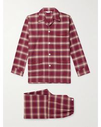 Derek Rose - Kelburn 48 Checked Cotton-Flannel Pyjama Set - Lyst