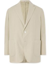 AURALEE - Oversized Cotton And Wool-blend Gabardine Blazer - Lyst