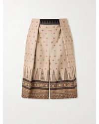 Kapital - Wide-Leg Printed Cotton Shorts - Lyst