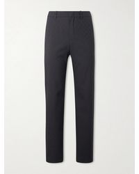 Gucci - Straight-Leg Logo-Jacquard Twill Trousers - Lyst