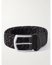 Anderson's - Cintura intrecciata elasticizzata con finiture in pelle - Lyst