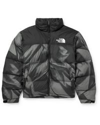 The North Face - 1996 Retro Nuptse Printed Quilted Shell Hooded Down Jacket - Lyst