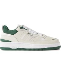 Polo Ralph Lauren - Masters Sport Leather And Satin-trimmed Suede Sneakers - Lyst