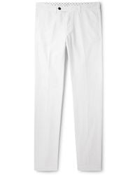 Massimo Alba - Winch2 Slim-Fit Straight-Leg Cotton And Linen-Blend Trousers - Lyst
